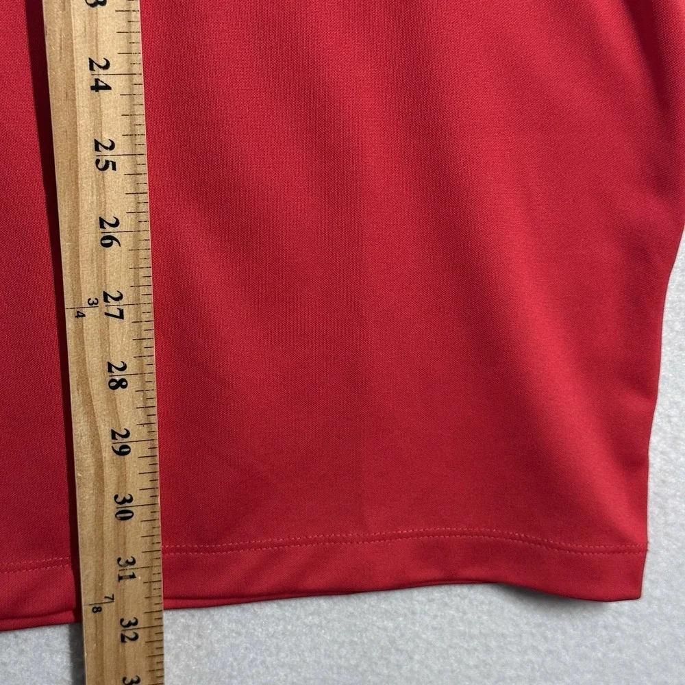 Nike Polo Shirt Mens XXL 2XL Red Jim Beam Whiskey Logo Golf Performance Logo